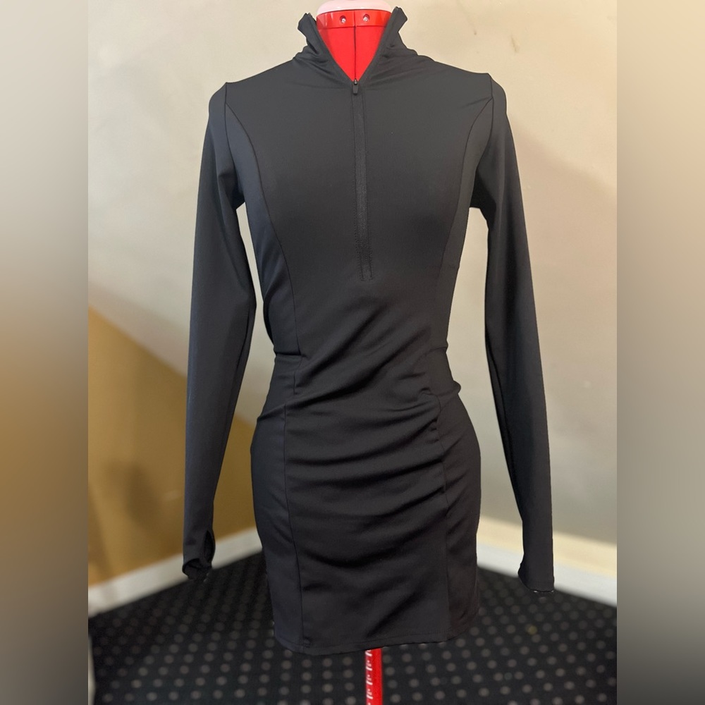 Black Zip up dress